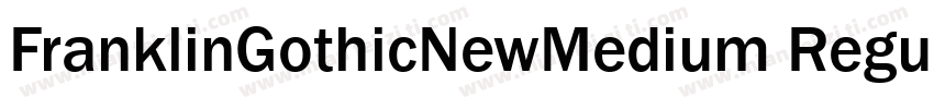FranklinGothicNewMedium Regular字体转换